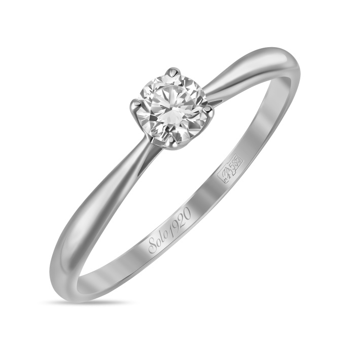 Кольцо с бриллиантом - фото 1