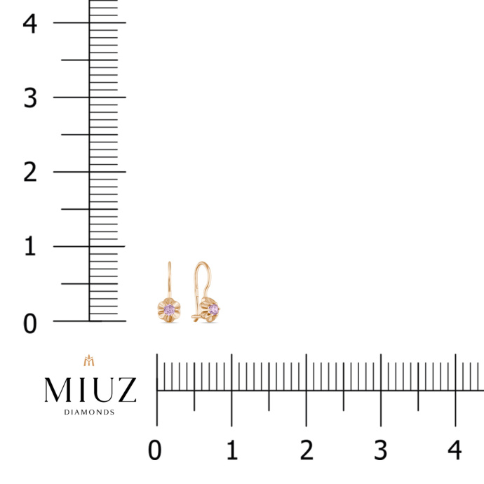 Серьги с фианитами - фото 2 Серьги с фианитами - фото 2