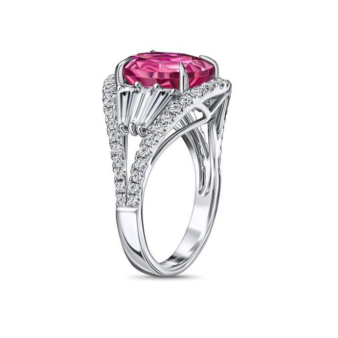 Кольцо с бриллиантами и рубеллитом - фото 2 Кольцо с бриллиантами и рубеллитом - фото 2