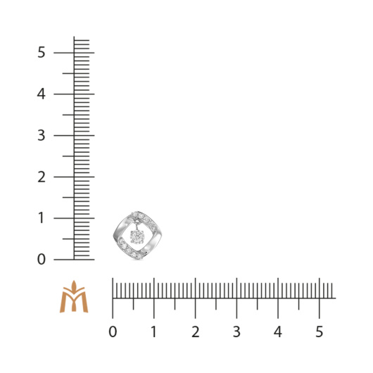 Подвеска с бриллиантом