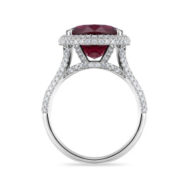 Кольцо с рубеллитом и бриллиантами