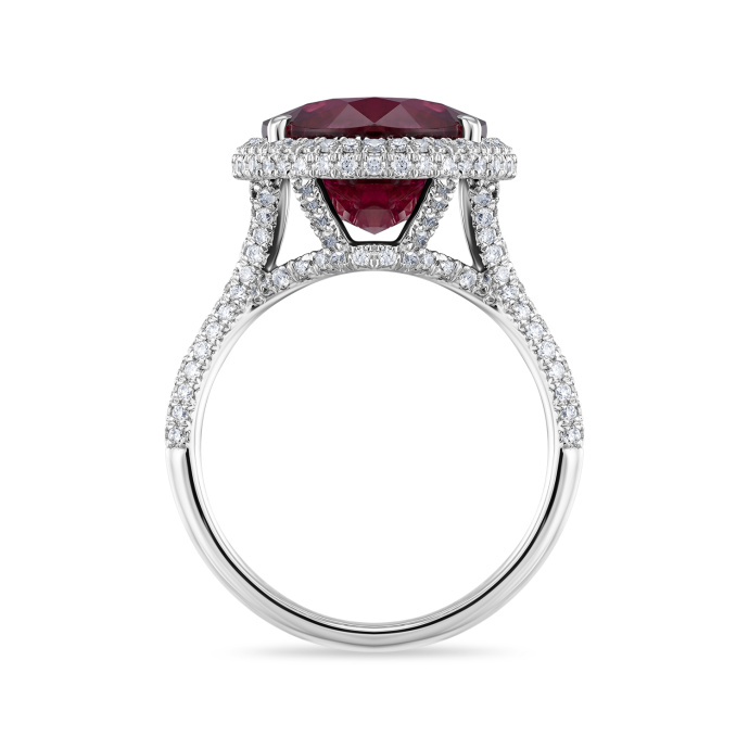 Кольцо с рубеллитом и бриллиантами - фото 2 Кольцо с рубеллитом и бриллиантами - фото 2