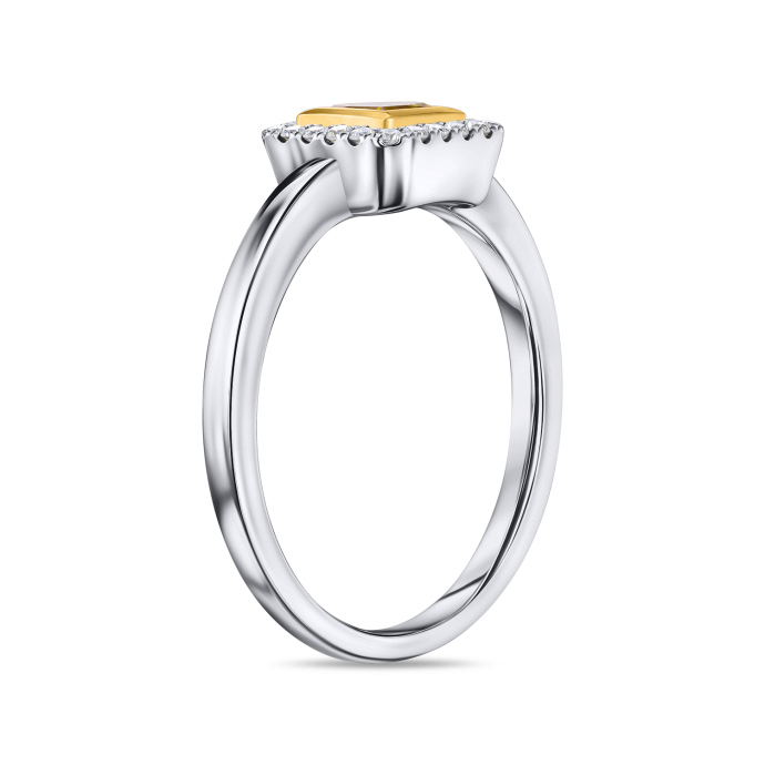 Кольцо с бриллиантами и облагороженными бриллиантами - фото 2 Кольцо с бриллиантами и облагороженными бриллиантами - фото 2