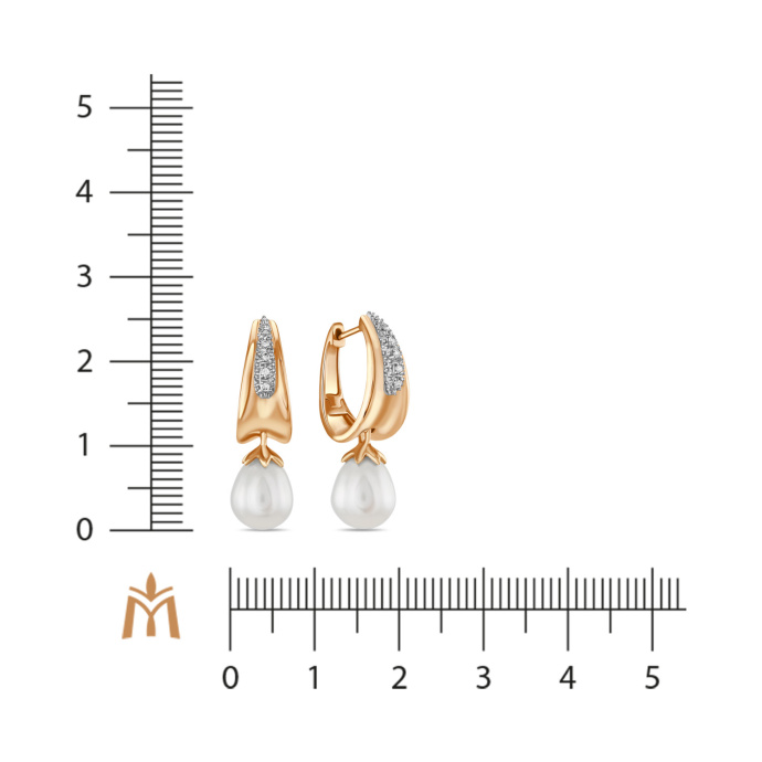 Серьги с бриллиантами и жемчугом - фото 2 Серьги с бриллиантами и жемчугом - фото 2