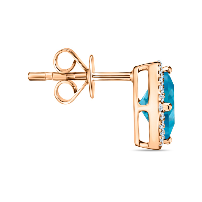 Серьги с топазами и бриллиантами - фото 2 Серьги с топазами и бриллиантами - фото 2