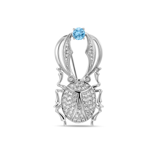 Брошь с топазами