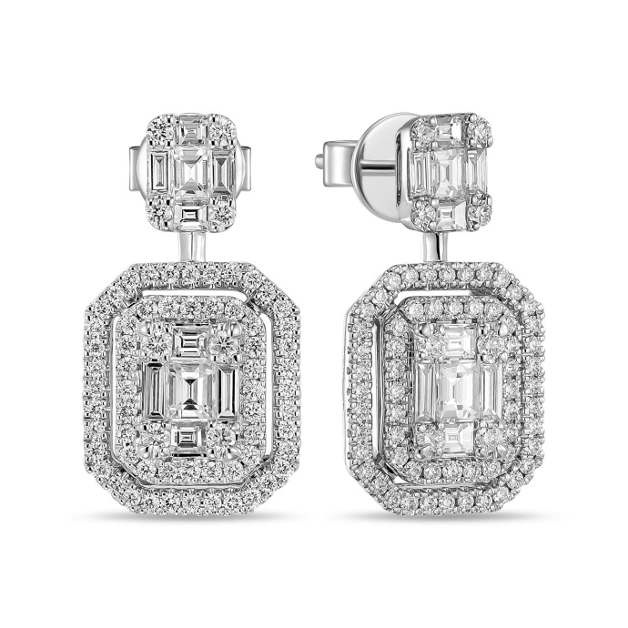 Серьги с бриллиантами - фото 1