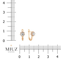 Серьги с фианитом - фото 2