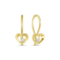 Серьги с фианитами - фото 1