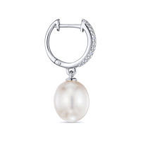 Серьги с жемчугом и бриллиантами - фото 2