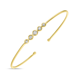 Браслет жесткий с бриллиантами