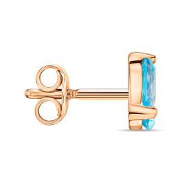 Серьги с топазами и бриллиантами