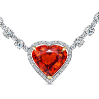 Колье с бриллиантами и спессартином - фото 2