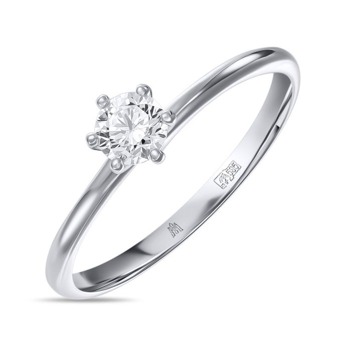 Кольцо с бриллиантом - фото 1