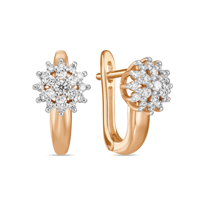 Серьги с бриллиантами - фото 1