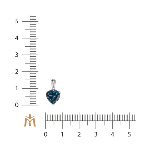 Подвеска с лондон топазом