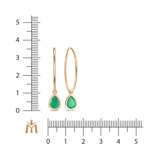 Серьги с агатами