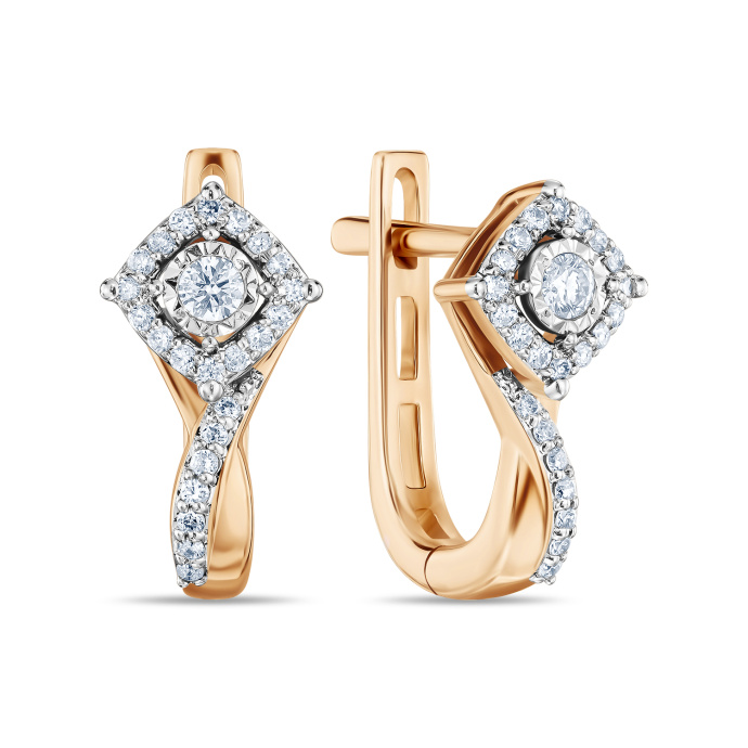 Серьги с бриллиантами - фото 1 Серьги с бриллиантами - фото 1