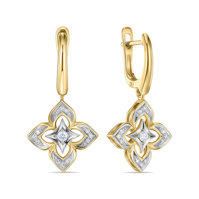 Серьги с бриллиантами - фото 1 Серьги с бриллиантами - фото 1