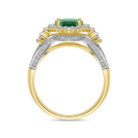 Кольцо с бриллиантами и изумрудом - фото 2 Кольцо с бриллиантами и изумрудом - фото 2