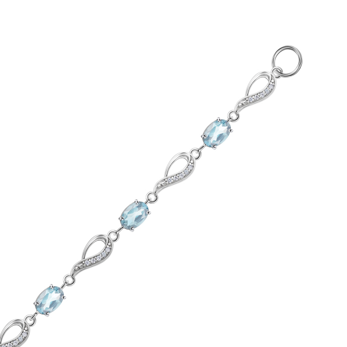 Браслет с топазами и фианитами - фото 2 Браслет с топазами и фианитами - фото 2