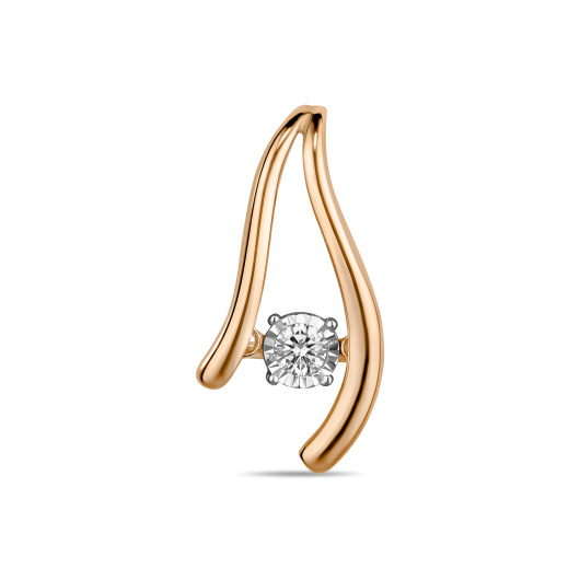 Подвеска с бриллиантом