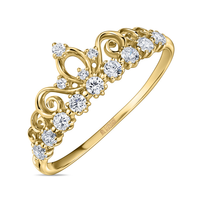 Кольцо с фианитами - фото 1