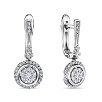 Серьги с бриллиантами - фото 1