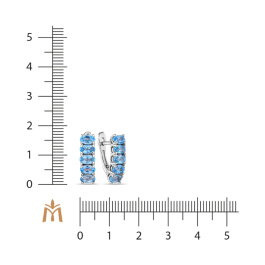 Серьги с топазами