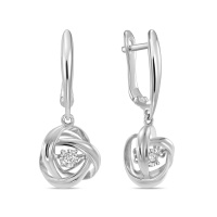 Серьги с бриллиантами - фото 1 Серьги с бриллиантами - фото 1