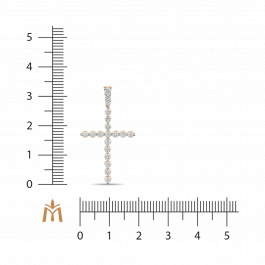 Крест с бриллиантом