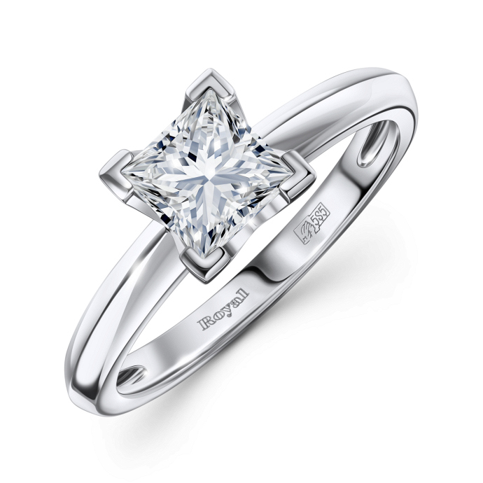 Кольцо с бриллиантом - фото 1