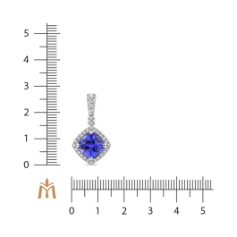 Подвеска с танзанитом и бриллиантами