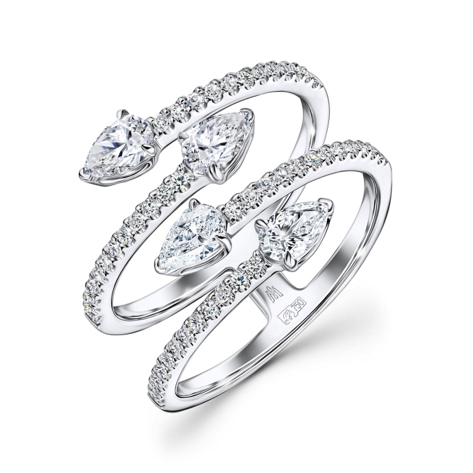 Кольцо с бриллиантами - фото 1