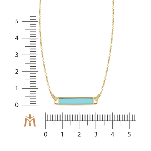 Колье с бирюзой и бриллиантами