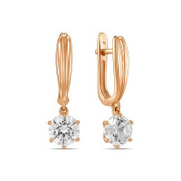 Серьги с фианитами - фото 1