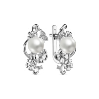 Серьги с жемчугом и бриллиантами - фото 2 Серьги с жемчугом и бриллиантами - фото 2