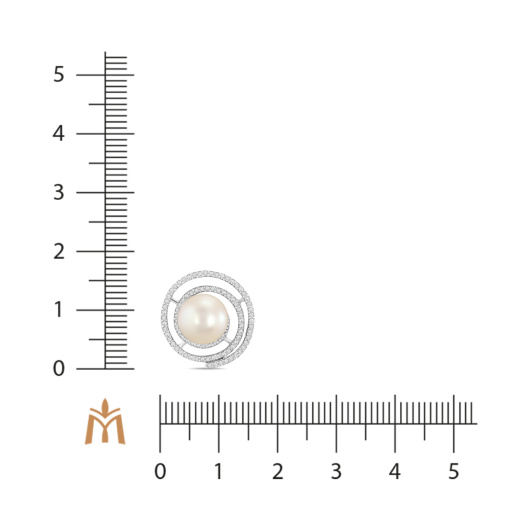 Подвеска с жемчугом и бриллиантами