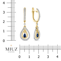 Серьги с сапфирами и бриллиантами - фото 2 Серьги с сапфирами и бриллиантами - фото 2