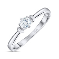 Кольцо с бриллиантом - фото 1