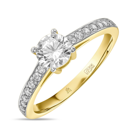 Кольцо с фианитами