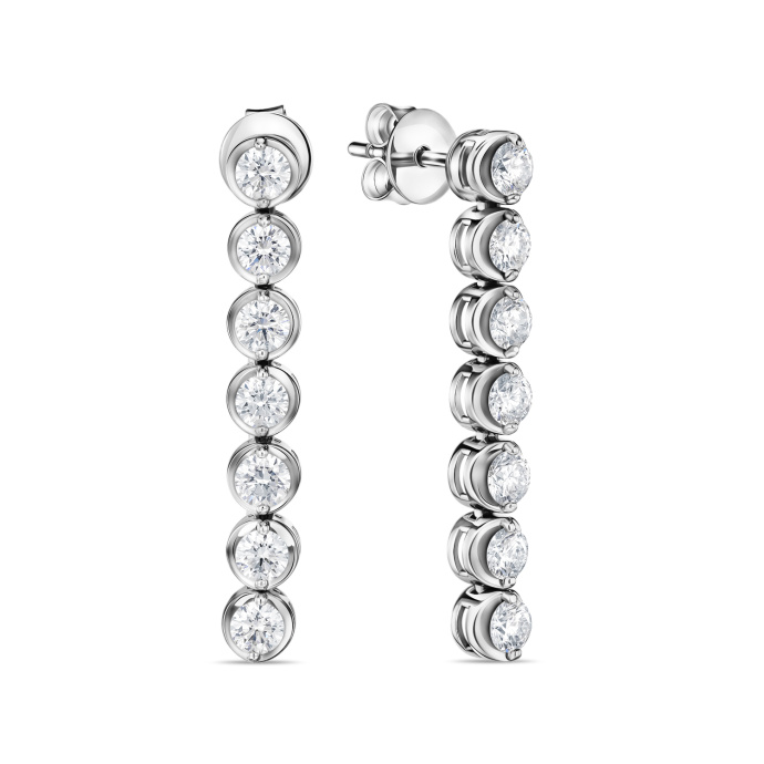 Серьги с бриллиантами - фото 1 Серьги с бриллиантами - фото 1