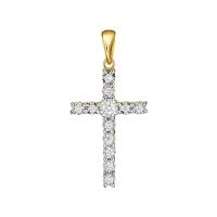 Крест с бриллиантами - фото 1 Крест с бриллиантами - фото 1