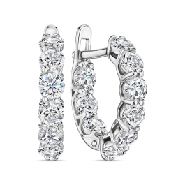 Серьги с фианитами