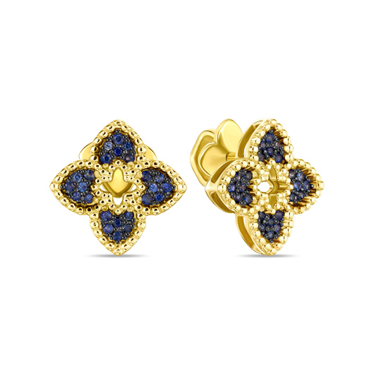 Серьги с сапфирами