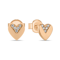 Серьги с фианитами - фото 1