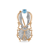 Брошь с топазами - фото 1 Брошь с топазами - фото 1