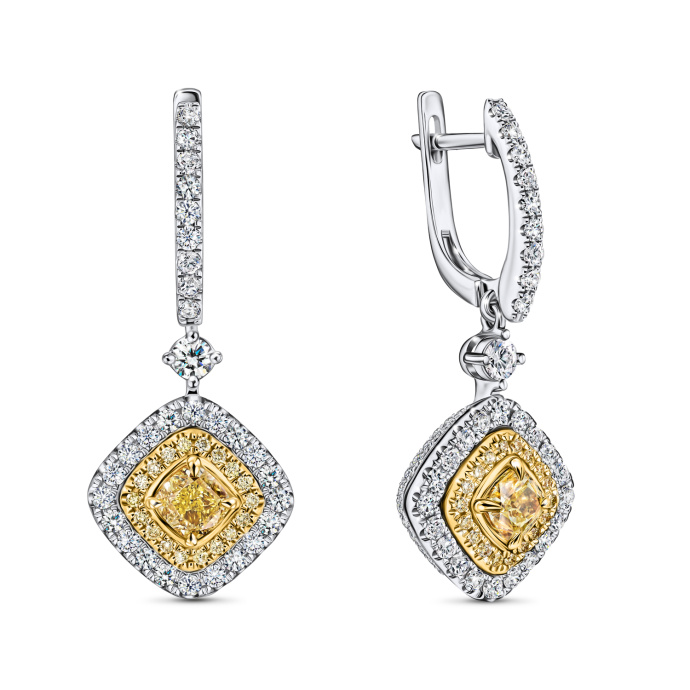 Серьги с бриллиантами - фото 1