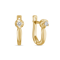 Серьги с бриллиантами - фото 1