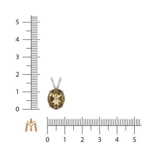 Подвеска с дымчатым кварцем